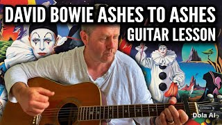 Ashes To Ashes - David Bowie Acoustic Guitar Lesson (Guitar Chord Cheat Sheet)