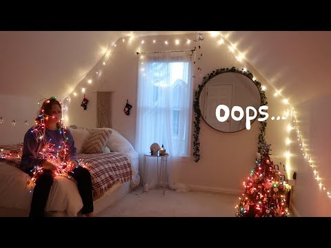 decorating my room for christmas (the day after...