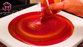 🔥 RED HOT 🌶️ Acrylic Pour Painting and Fluid Art at Home