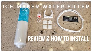 AQUACREST In Line Water Filter for Ice Maker Review & How To Install