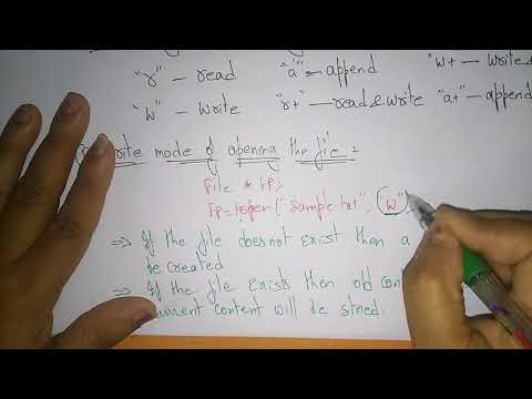 file opening modes in c | Reading & Writing | Append modes | C Programming | Lec-64