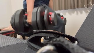 【ASMR】筋トレでバクバクの心臓。　Heart pounding after squats.