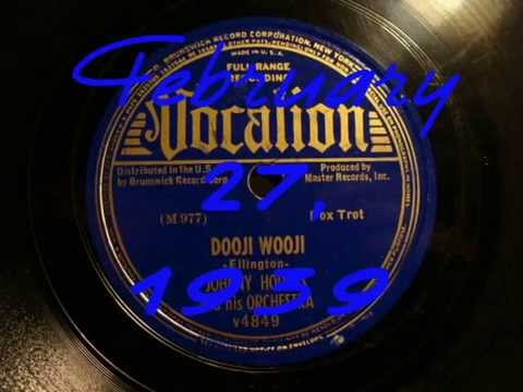78rpm: Dooji Wooji - Johnny Hodges and his Orchestra, 1939 - Vocalion 4849
