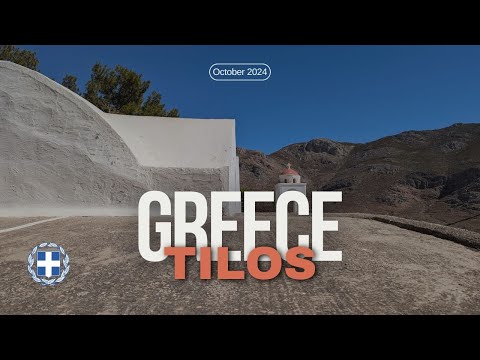 Driving in Tilos, Greece - 5 October 2024. 4K