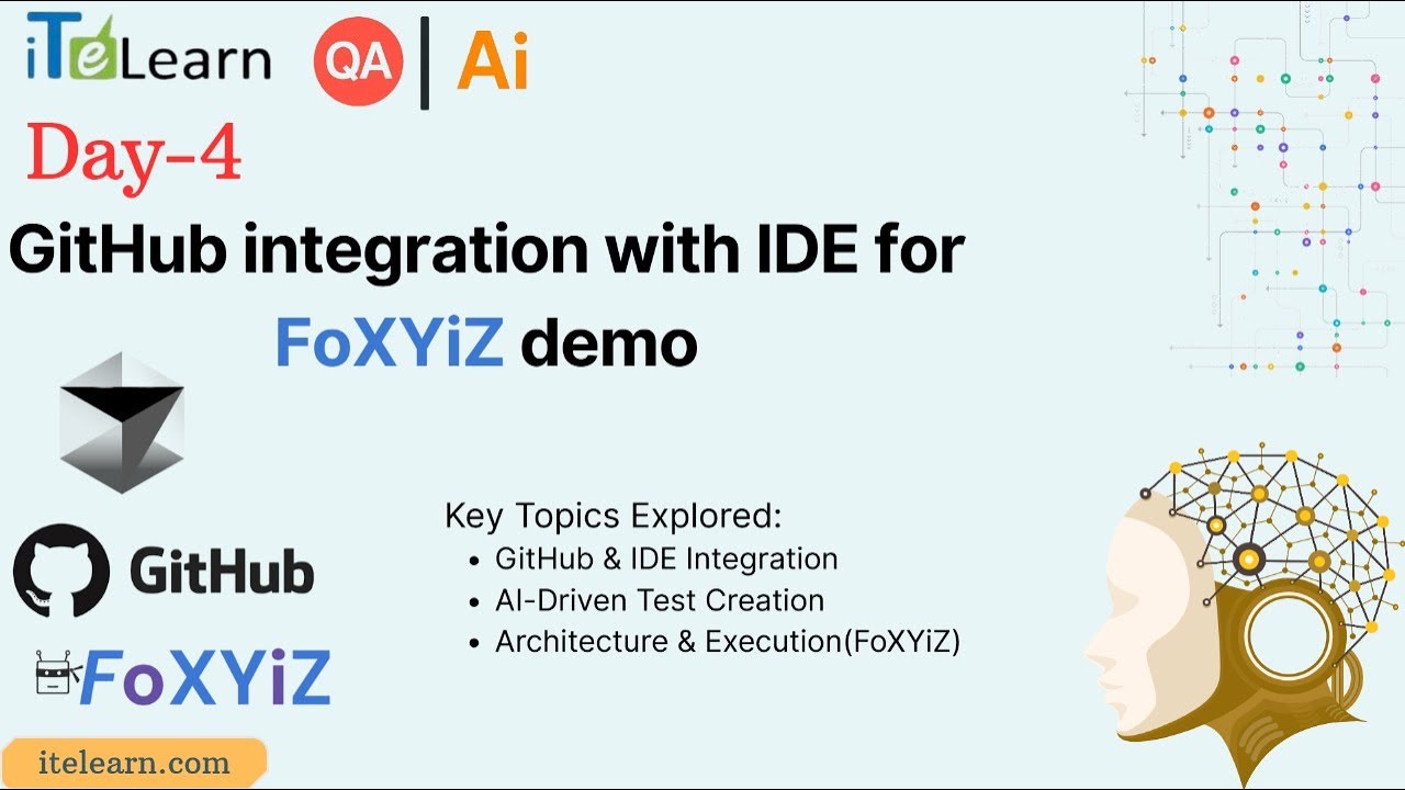 QA to AI Project   15Oct   GitHub integration with IDE for FoXYiZ demo