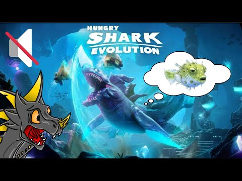 Luminite Event: Eating Pufferfish (No Sounds🔇)| Hungry Shark Evolution | @dragonheartgaming123