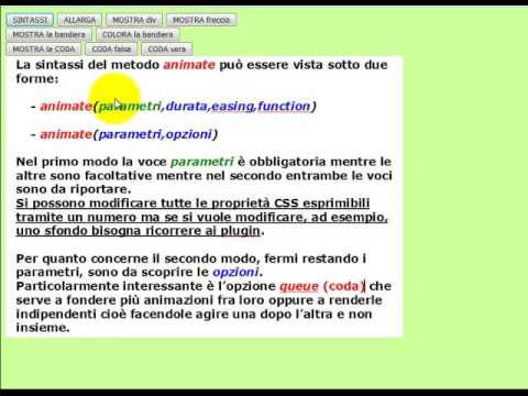 Tutorial jQuery: animazione degli oggetti di una pagina web - Parte 1