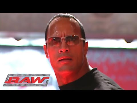 The Rock Cross Paths With Brock Lesnar For The First Time - Monday Night RAW!