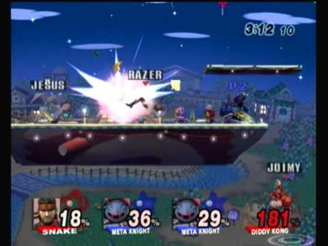 WHOBO 3: Razer (Snake) & Gnes (Diddy Kong) vs. Lee Martin (MK) & Tyrant (MK & Snake) - SSBB