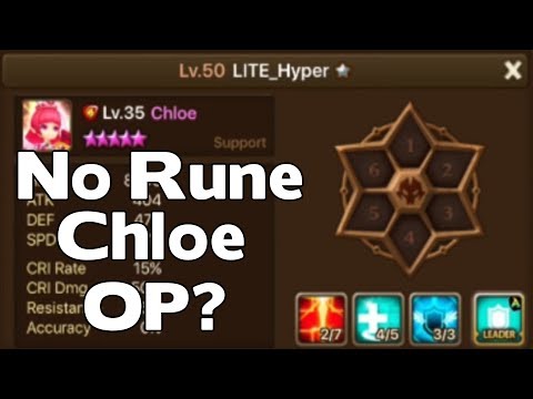 Summoners War - Hyper's RTA Road to Glory Ep.2 - No Rune Chloe OP?