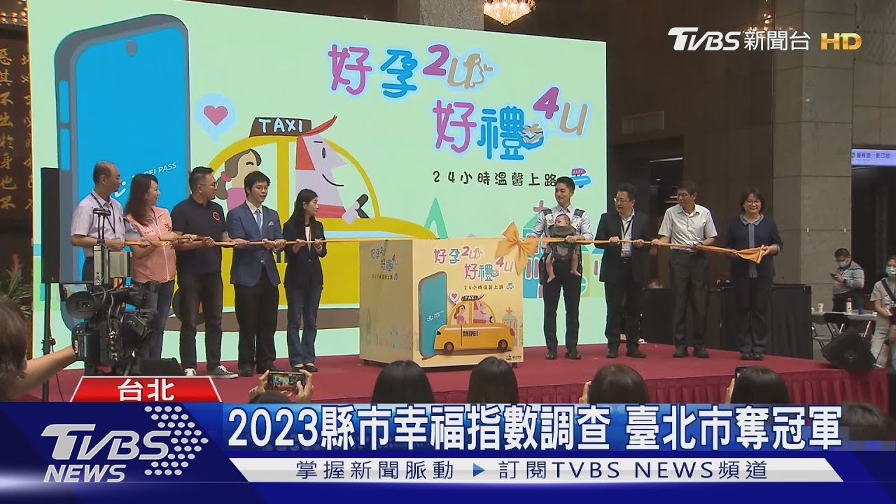 2023縣市幸福指數調查 臺北市奪冠軍
