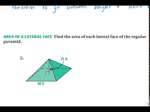 1205 and 1206 - Surface Area of Pyramids and Cones