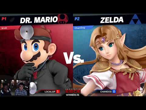Newcastle Siege #54 - Winners R1 - LocalGP (Dr Mario) vs Chandog (Zelda)