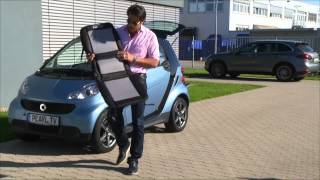 Auto-Ventilator Chrom 12V mit Schwenkbewegung