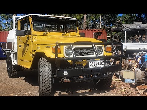 HJ47 1984 Toyota Landcruiser, lived all over Australia, now Queensland is home.