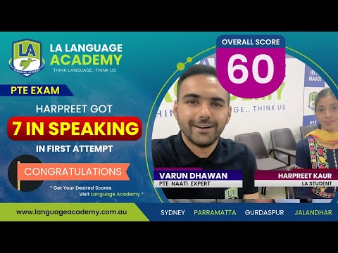 Harpreet from Gurdaspur | 6.5 Each with 7 in Speaking | First Attempt | Language Academy Gurdaspur