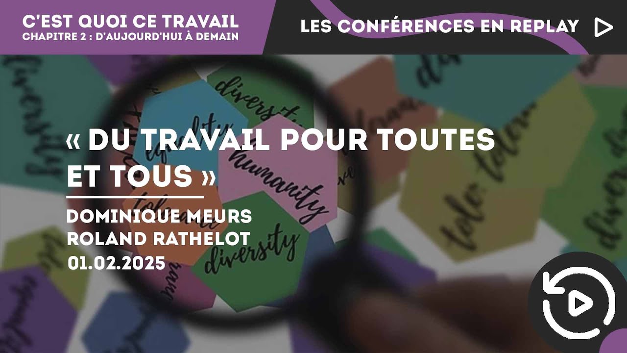 Conférence « Du travail pour toutes et tous »