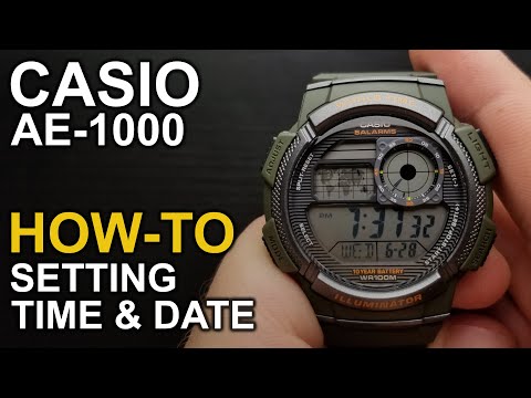 Casio AE-1000 - Setting time and date - Module 3198