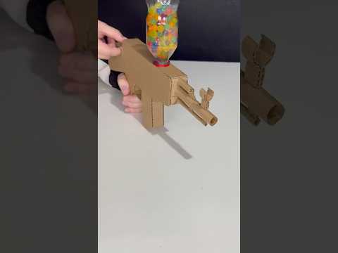 Pistola de cartón que dispara #shorts