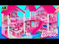 How to Build AMAZING Pink Barbie Dream House with Water Slide From Cardboard❤️ DIY Miniature House