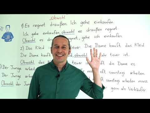 Almanca B1 Orta Seviye Ders - 5 "Obwohl" - Olmasına Rağmen Bağlacı - Almanca Örnek Cümleler