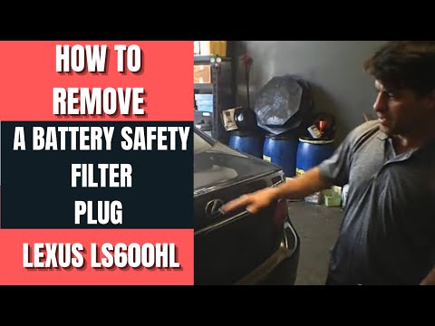 How To Remove a Battery Safety Plug LEXUS "LS600HL"