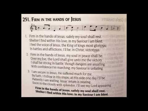 Hinário 5 CCB - Hino 251 - Firm in the hands of Jesus - Canto com Teclado - Canto em Inglês