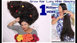 Grow Hair LONG While SLEEPING| Hair Growth Hacks For Lazy Girls|Sushmita&#39;s Diaries