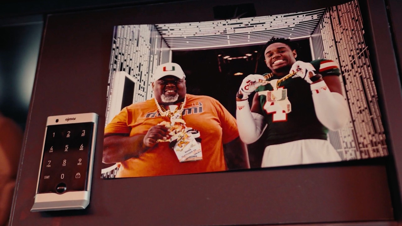 Hurricanes RB Mark Fletcher is playing in honor of his late father, Big Mark | ACC Huddle