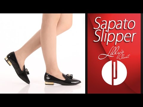 Sapato Slipper Feminino Lilly’s Closet - Preto - 6060265612