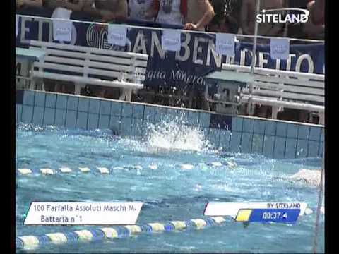 Serie 1 dei 100 Farfalla  Assoluti Maschi Master - 11 Memorial Andrea Bettiol