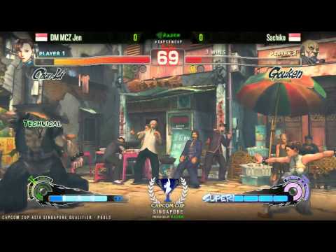 SSF4AE DM MCZ Jen vs Sachiko - CAPCOM-Cup Asia SINGAPORE Qualifiers