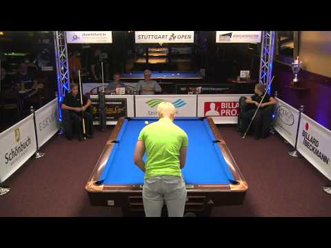 Stuttgart Open, Regio-Cup 2015, No. 04, 1/4 Final, L. Galic vs. N. Vogel, 10-Ball, Pool-Billard