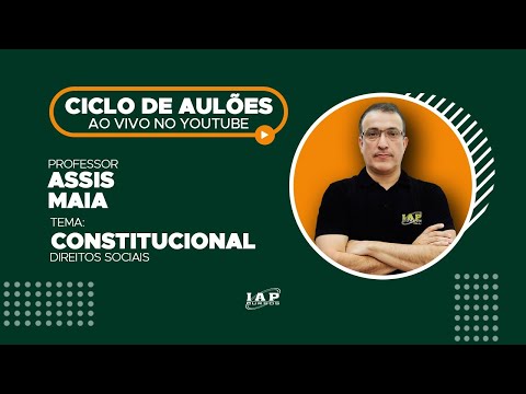 Banner de capa do material gratuito LIVE: DIREITOS SOCIAIS - CONSTITUCIONAL.