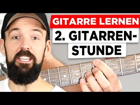 Learn guitar - Your 2nd guitar lesson - Fingering chords cleanly and an important strumming pattern