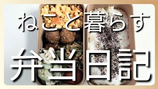 ねこと暮らす前日作り置き弁当日記です