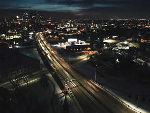 Mavic Mini, Disraeli Freeway, Drone Aerial Time Lapse Photography Winnipeg
