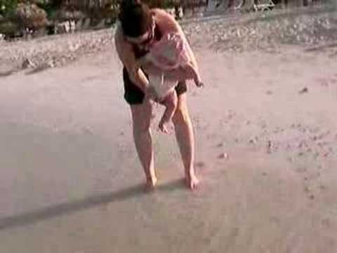 Baby Inga at the beach