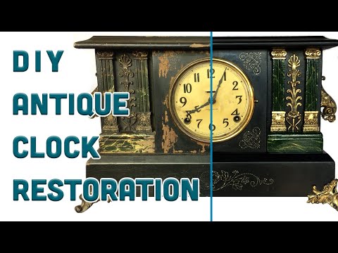DIY Antique Clock Restoration - 1920s Ingraham Mantel Clock Case Repair
