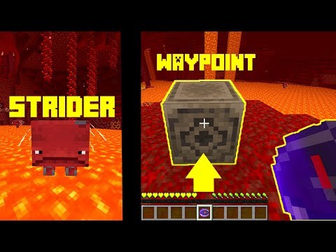 Il NUOVO Mob Strider del Nether e WAYPOINT - Minecraft 1.16
