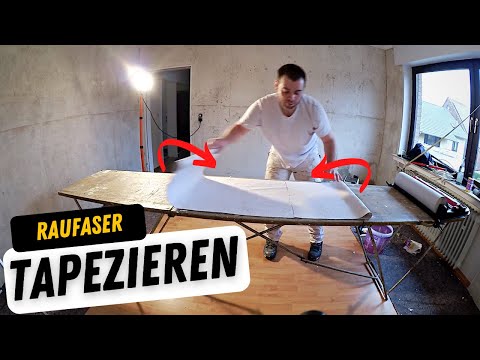 Raufasertapete schnell und einfach tapezieren - inklusive Tipps für Ecken und Ausschnitte