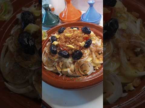 الى فلتيه ضيعتي كلشي طاجين الدجاج بالبصلة والزبيب #طبخ