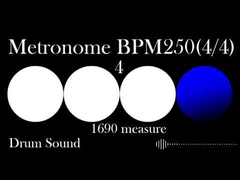 [Metronome]250BPM[drum sound]