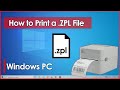 How to Print a .ZPL File on Windows for High Quality & Faster Printing Shipping Label, Zebra & other