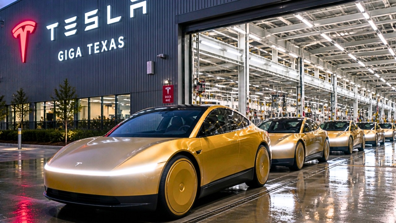 $30K Tesla Cybercab Drives Itself Off Giga Texas — History Was Just Made!