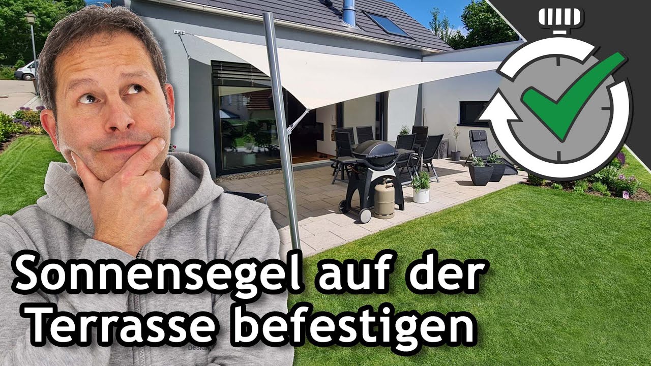Sonnensegel auf Terrasse befestigen Sichere MontageTipps sonnensegelpina.de