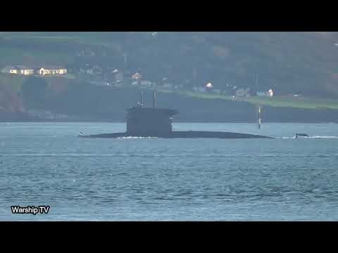ROYAL NETHERLANDS NAVY SUBMARINE HNLMS DOLFIJN S808 IN PLYMOUTH SOUND 2-12-22