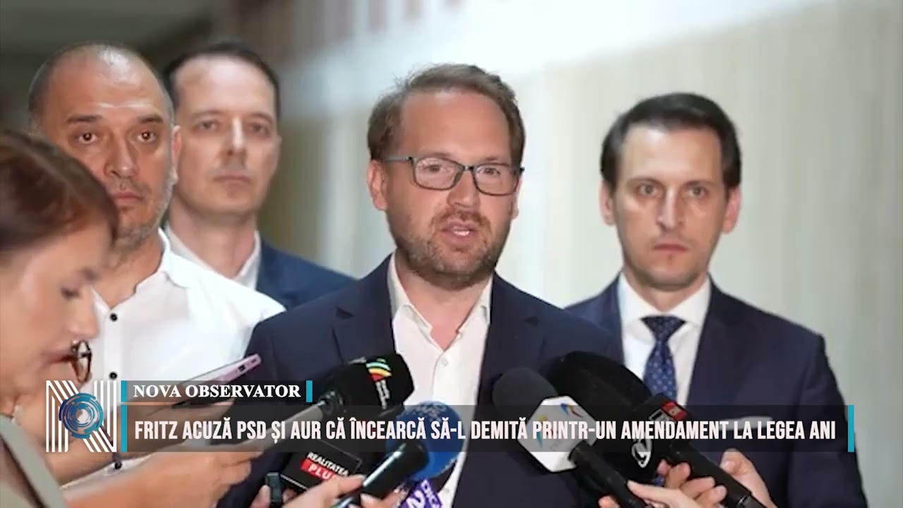Fritz acuză PSD și AUR că încearcă să-l demită printr-un amendament la legea ANI