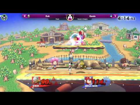 PPT-S - Euk (Sheik) Vs. Ganis (Mega Man) - Pools - Smash 4 Singles
