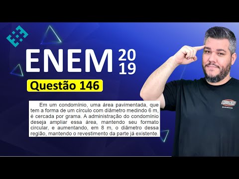 ✅ QUESTION 146 ENEM 2019 (Yellow Booklet) 👉🏻 In a condominium, a paved area